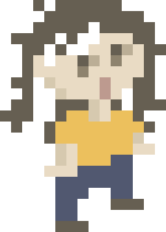 pixel art of me, the site author